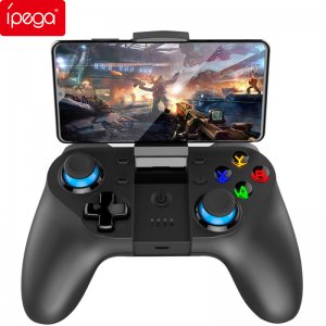Bluetooth Χειριστήριο Gaming Κινητού με Λειτουργία TURBO, Μπαταρία USB &amp; LED Φωτισμό iPega Ασύρματο  Android, iOS, PS3, PS4, Windows PG-9129 Μαύρο