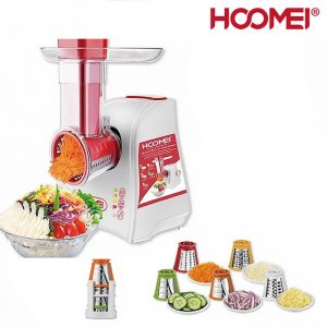 Hoomei Ηλεκτρικός Πολυκόφτης - Πολτοποιητής 5 σε 1 Φρούτων &amp; Λαχανικών 150W Κόκκινος HM-6135