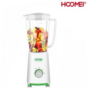 Hoomei Ηλεκτρικό Μπλέντερ 350W 1L με Λεπίδα από Ανοξείδωτο Ατσάλι Λευκό - Πράσινο