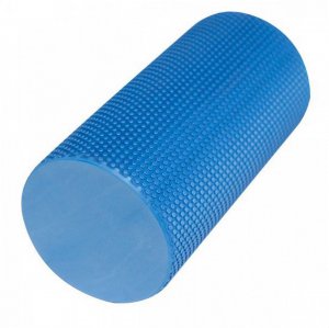 Foam Roller Κύλινδρος Γυμναστικής 33x15cm για Μασάζ - Αποκατάσταση - Διάταση Μυών &amp; Ισορροπία από Υψηλής Πυκνότητας EVA - Μπλέ