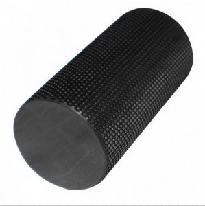 Foam Roller Κύλινδρος Γυμναστικής 33x15cm για Μασάζ - Αποκατάσταση - Διάταση Μυών &amp; Ισορροπία από Υψηλής Πυκνότητας EVA - Μαύρο