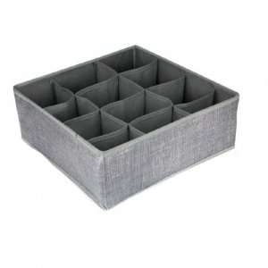 Υφασμάτινο Κουτί Αποθήκευσης - Οργάνωσης Γενικής Χρήσης με 12 Θήκες 32x32x12cm