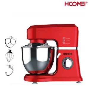 Hoomei Επαγγελματικό Μίξερ 1000W με Κάδο 4.5L - 6 Ταχύτητες - Λειτουργία Παλμού &amp; 3 Εξαρτήματα Ζυμώματος