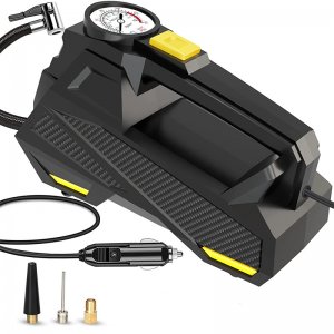 Mini Τρόμπα Έκτακτης Ανάγκης Αυτοκινήτου 150 PSI CarSun με Φακό, Οθόνη Αφής για Ρύθμιση &amp; Προβολή Πίεσης, Χειρολαβή, 12V Κομπρεσέρ Αέρος, C3012-1