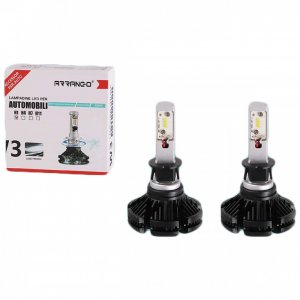 2x ARRANGO Λαμπτήρες LED SMD Φώτα Πορείας H1 48W 6500K W3 5000Lm