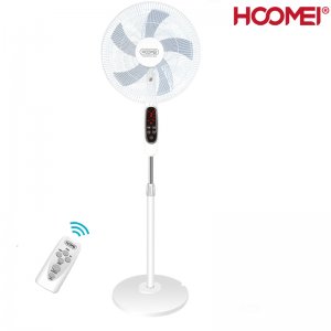 Hoomei Επιδαπέδιος Περιστρεφόμενος Ανεμιστήρας Ορθοστάτης 60W με Ψηφιακή Οθόνη LCD - Πτυσσόμενος με Ρυθμιζόμενο Ύψος - 3 Ταχύτητες &amp; Τηλεχειριστήριο