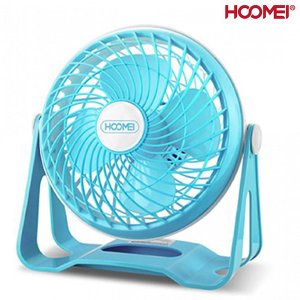 Hoomei Μίνι Φορητός Επιτραπέζιος Ανεμιστήρας USB 3W 18cm με 2 Ταχύτητες - Γαλάζιο