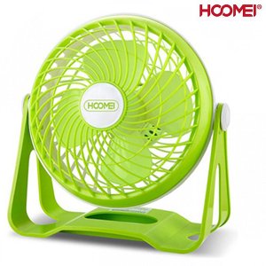 Hoomei Μίνι Φορητός Επιτραπέζιος Ανεμιστήρας USB 3W 18cm με 2 Ταχύτητες - Πράσινο
