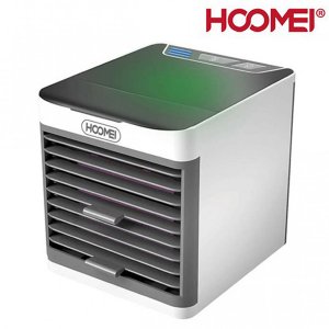 Hoomei Μίνι Φορητό Air Cooler - Υγραντήρας Κλιματιστικό 3 σε 1 με 3 Ταχύτητες &amp; Ρυθμιζόμενη Μπροστινή Σχάρα