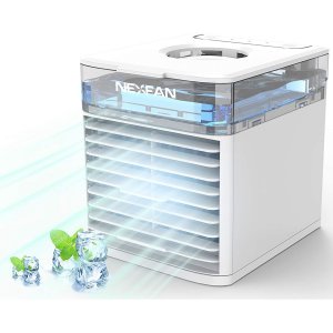 NexFan Φορητό USB Κλιματιστικό με LED Φωτισμό 4 σε 1 Air Cooler - Ανεμιστήρας - Air Condition &amp; Υγραντήρας με Τεχνολογία Εξάτμισης