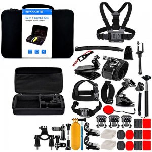 50 σε 1 Puluz Πλήρες Σετ Βαλιτσάκι Αξεσουάρ για Action Cameras