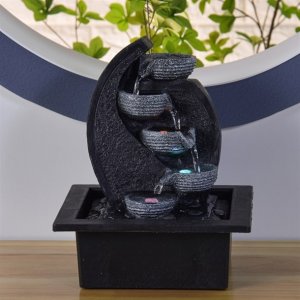 Διακοσμητικό Συντριβάνι με LED Φωτισμό 17x21x26cm - Cascade V2 Fountain
