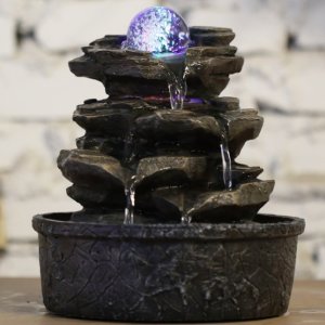 Διακοσμητικό Συντριβάνι με LED Φωτισμό 20x23cm - Nature Little Rock Fountain