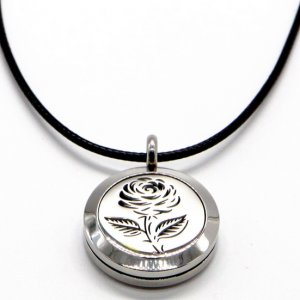 Κολιέ Αρωματοθεραπείας με 5 Σφουγγαράκια - Aromatic Therapy Necklace Rose