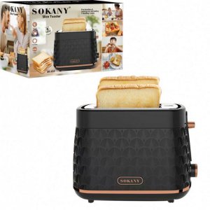 Sokany Φρυγανιέρα 2 Θέσεων &amp; 7 Επίπεδα Ψησίματος 930W Μαύρη