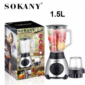 Sokany Ηλεκτρικό Μπλέντερ 450W 1.5L - Inox Blender