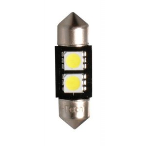 LED Αυτοκινήτου Σωληνωτός 31mm CAN BUS με 3 smd 6000Κ - Σετ 2 τμχ