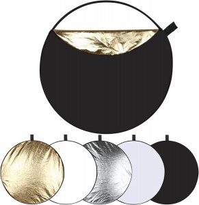 Σετ 5 Αναδιπλούμενοι Reflectors Ανακλαστήρες 80cm Φωτισμού Puluz για Επαγγελματική Φωτογράφιση