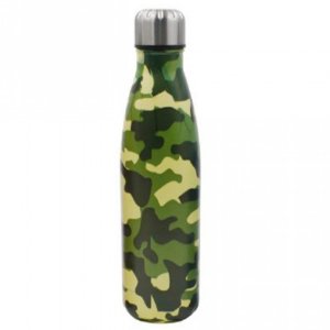 Ανοξείδωτο Θερμός 500ml με Βιδωτό Καπάκι &amp; Εφέ Παραλλαγής - Army Effect Thermos - Πράσινο