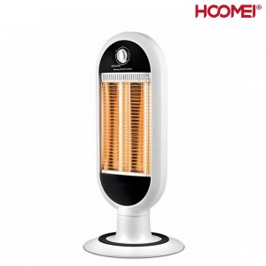 Hoomei Επιδαπέδια  Περιστρεφόμενη Σόμπα - Θερμαντικό Σώμα Ταλαντούμενου Άνθρακα 1000W με Πλέγμα Ασφαλείας - 2 Σκάλες Θέρμανσης &amp; Λαβή Μεταφοράς