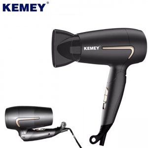 Kemey Αναδιπλούμενο Πιστολάκι - Σεσουάρ Μαλλιών 1800W Ψυχρού &amp; Θερμού Αέρα με 3 Ρυθμίσεις Ταχύτητας