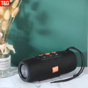 T&amp;G Φορητό Ασύρματο Ηχείο Bluetooth, USB, FM, TF, HiFi 2x5W - Μαύρο
