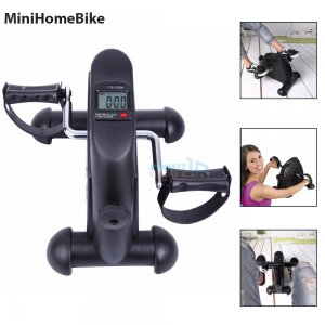 MiniHomeBike Μίνι Στατικό Ποδήλατο Γυμναστικής που Χωράει Παντού με Οθόνη Ενδείξεων LCD, Ρυθμιζόμενη Αντίσταση &amp; Αντιολισθητικές Βάσεις