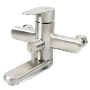 Inox Κλασική Μπαταρία Ντουζιέρας Μπάνιου 14.5cm LEIA