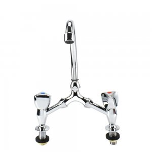 Inox Κλασική Μπαταρία Νιπτήρα Μπάνιου 31cm AKTIS