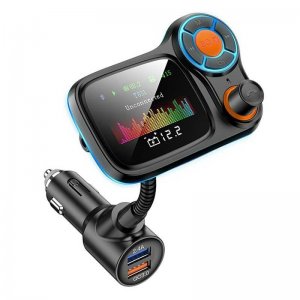 Bluetooth FM Transmitter Αναμεταδοτής Κινητού στα Ηχεία Αυτοκινήτου και Φορτιστής με 2 USB
