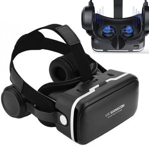 3D VR Headset με  Ακουστικά - Ρυθμιζόμενα Γυαλιά Εικονικής Πραγματικότητας Shinecon για Smartphone Κινητά 4.7-6inch Virtual Reality Goggles