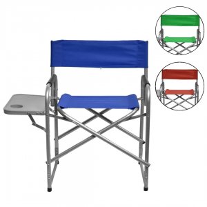 Πτυσσόμενη Καρέκλα Παραλίας - Camping - Ψαρέματος με Ποτηροθήκη &amp; Τραπεζάκι 80x85x90cm