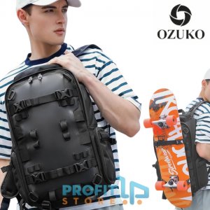 Ozuko Ανδρικό Πολυλειτουργικό Σακίδιο Πλάτης Αδιάβροχο - Κατάλληλο για Μεταφορά Κράνους, Skateboard