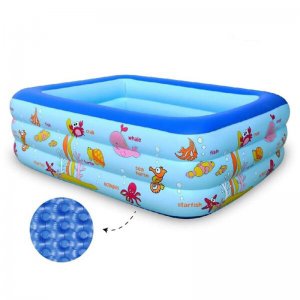 Μεγάλη Παιδική Πισίνα Φουσκωτή 180 x 145 x 60cm Μπλε-Swimming Pool