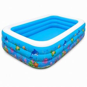 Μεγάλη Παιδική Πισίνα Φουσκωτή 262cm Μπλε-Swimming Pool