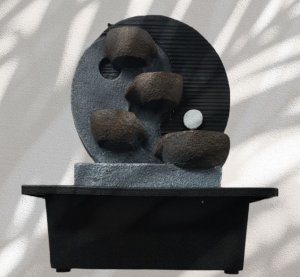Feng Shui Διακοσμητικό Συντριβάνι Καταρράκτης με Φωτισμό LED - 26 x 23 x 18 εκ