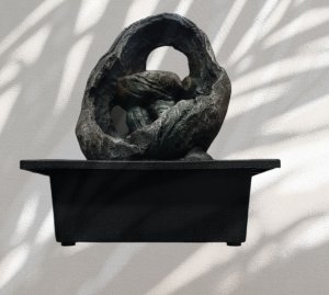 Διακοσμητικό Feng Shui Συντριβάνι Καταρράκτης με Φωτισμό LED - 26 x 23 x 18 εκ