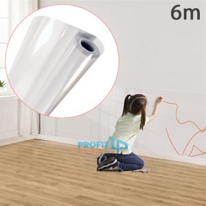Διάφανο Ρολό Προστατευτικό Τοίχου 6m x 60cm - Χωρίς Κόλλα - Ηλεκτροστατική Εφαρμογή - Αόρατη Επιφάνεια Ταπετσαρία Πολλαπλών Χρήσεων