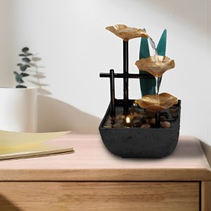 Διακοσμητικό Feng Shui Συντριβάνι Καταρράκτης με Κοχύλια - 20 x 14 x 13 εκ