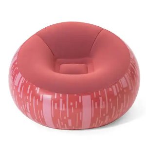 Bestway Φουσκωτή Πολυθρόνα - Poof - Living Room Sofas 112 x 112 x 66cm - Κόκκινο - Ροζ
