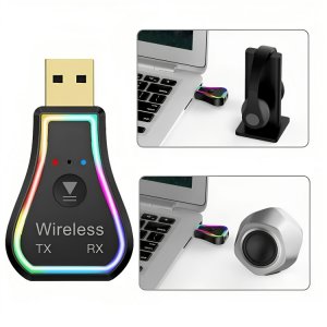 Bluetooth 5.0 Receiver USB με Διπλή Θύρα Εξόδου TX RX