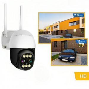 Jortan Αδιάβροχη Wi-Fi Κάμερα Παρακολούθησης HD 1080P - Περιστρεφόμενη 355° με Ζουμ X8 &amp; Έγχρωμη Νυχτερινή Λήψη