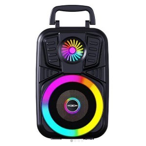 Ασύρματο Ηχείο MOXOM RGB 5W με Bluetooth και Μικρόφωνο για Καραόκε