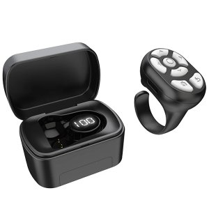Ασύρματο Χειριστήριο-Δαχτυλίδι Bluetooth Κινητού για Απομακρυσμένη Διαχείριση Εφαρμογών, Selfie και Βίντεο