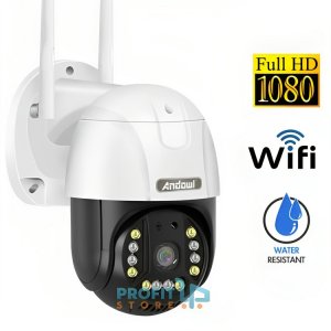 Αδιάβροχη Εξωτερική IP Κάμερα Καταγραφής 360° 1080p WiFi - Με Αμφίδρομη Επικοινωνία - Andowl