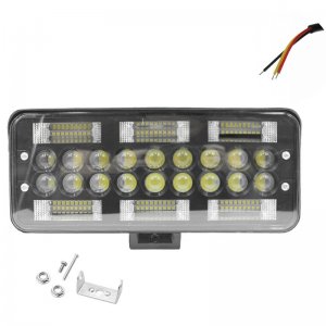 LED Αδιάβροχος Προβολέας Αυτοκινήτου 54 SMD 12-24V 25cm με Ψυχρό Λευκό Φωτισμό Μαύρο