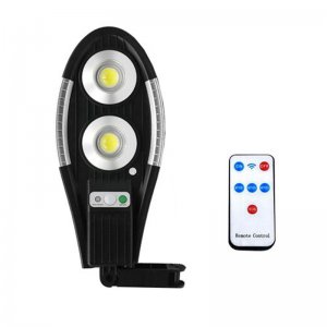 Αδιάβροχο Επιτοίχιο Ηλιακό Φωτιστικό LED 10W με 3 Λειτουργίες Φωτισμού Αισθητήρα Κίνησης και Τηλεχειριστήριο Jortan