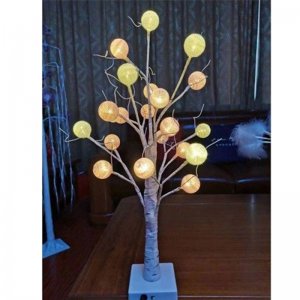 LED Επιτραπέζιο Φωτιστικό Δέντρο με Μπάλες String Ball Lights