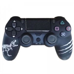Ασύρματο Χειριστήριο Gamepad PS4   Doubleshock - Συμβατό με PS TV PS Now Wireless Controller T-REX Μαύρο