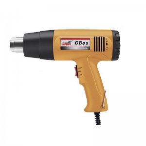 Πιστόλι Θερμού Αέρα 1600W 650ºC 220V με 2 Λειτουργίες Θερμοκρασίας GBos Κίτρινο